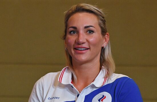 П/к женской сборной России по гандболу, посвященная участию на Олимпиаде-2020