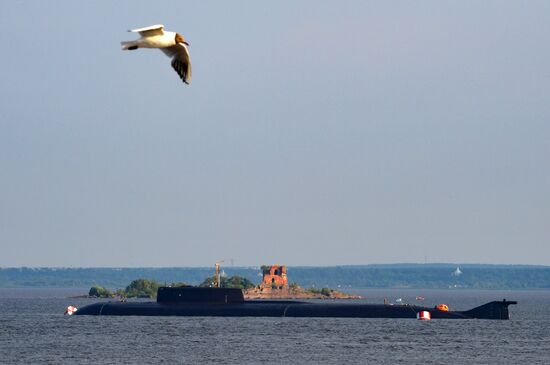 Подводные лодки в Кронштадте в преддверии Дня ВМФ