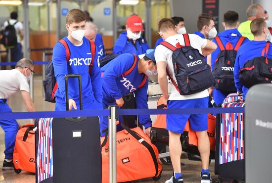 Проводы олимпийской сборной России в Токио