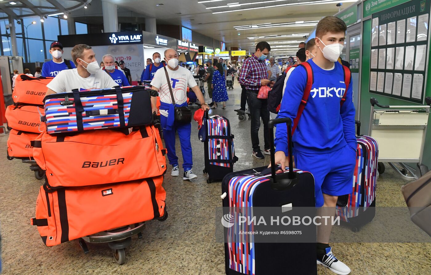 Проводы олимпийской сборной России в Токио