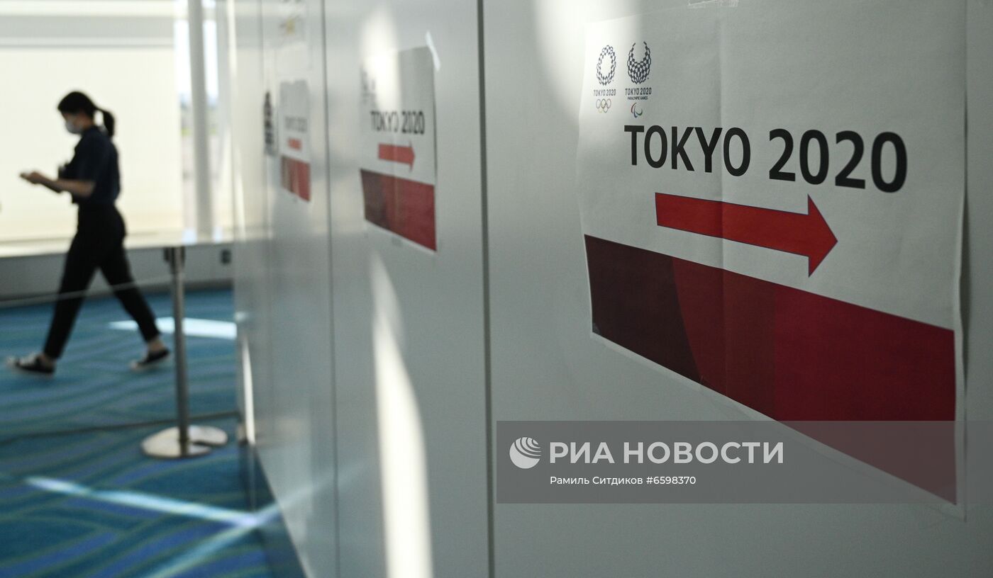 Прибытие спортсменов сборной России на Олимпиаду в Токио