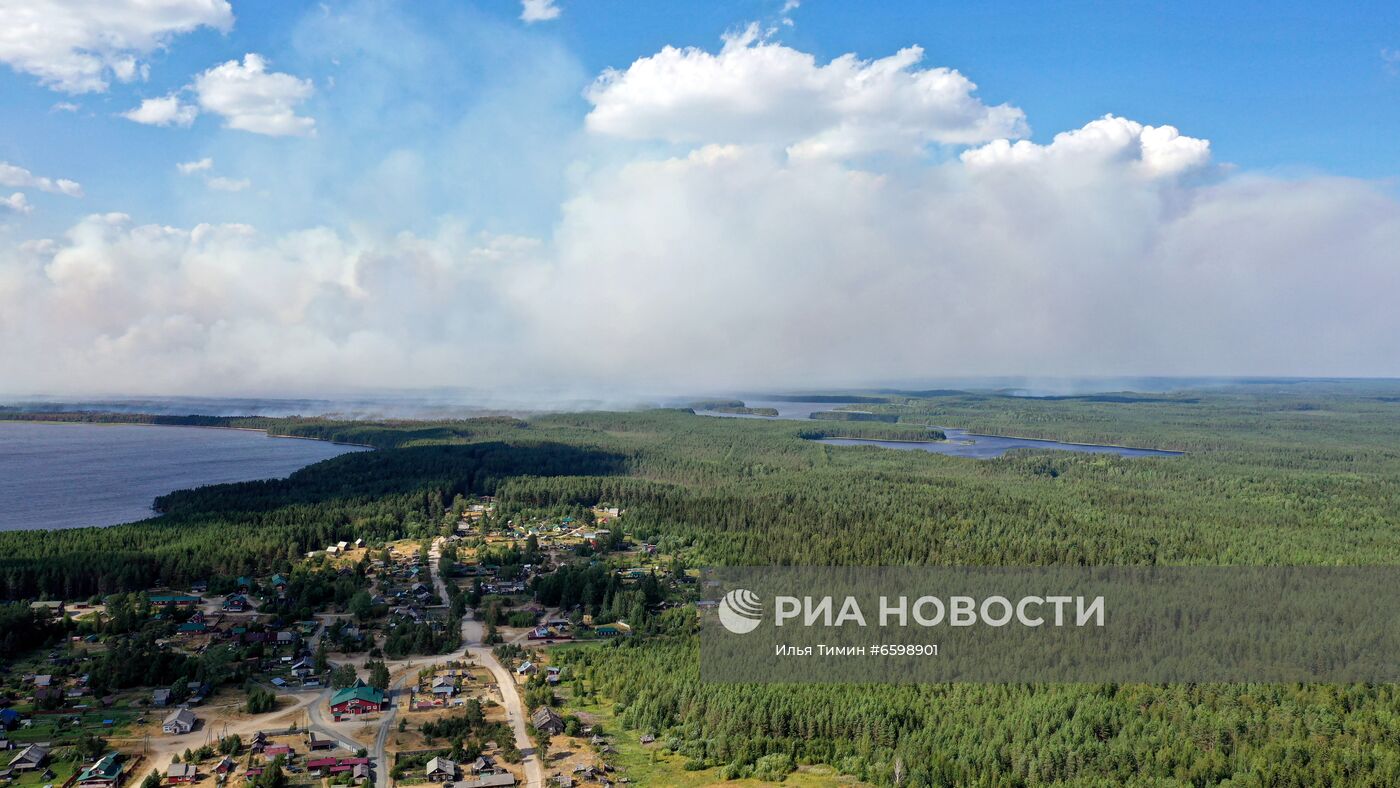 Природные пожары в Карелии