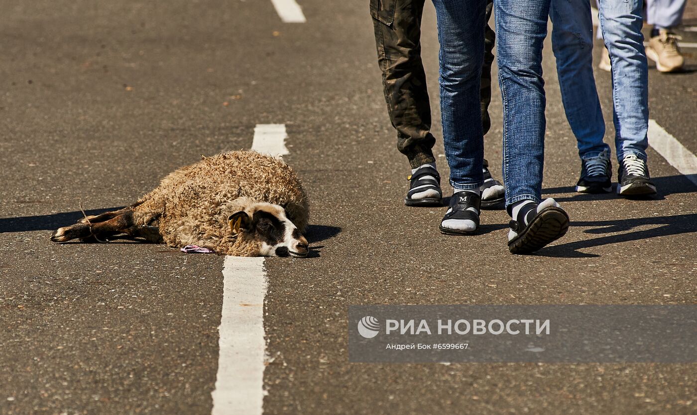 Празднование Курбан-байрам в регионах России