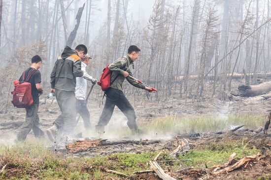 Природные пожары в Якутии