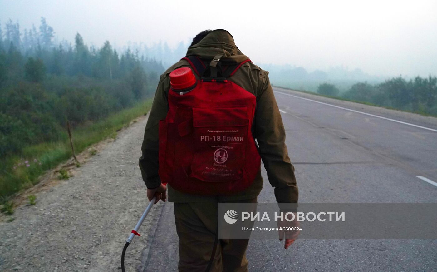 Природные пожары в Якутии