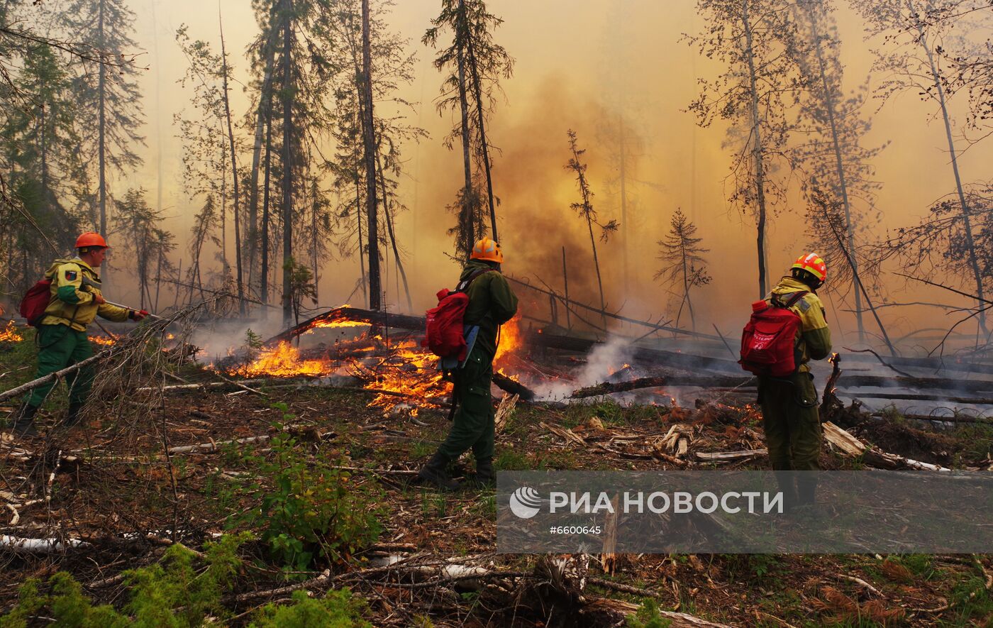 Природные пожары в Якутии