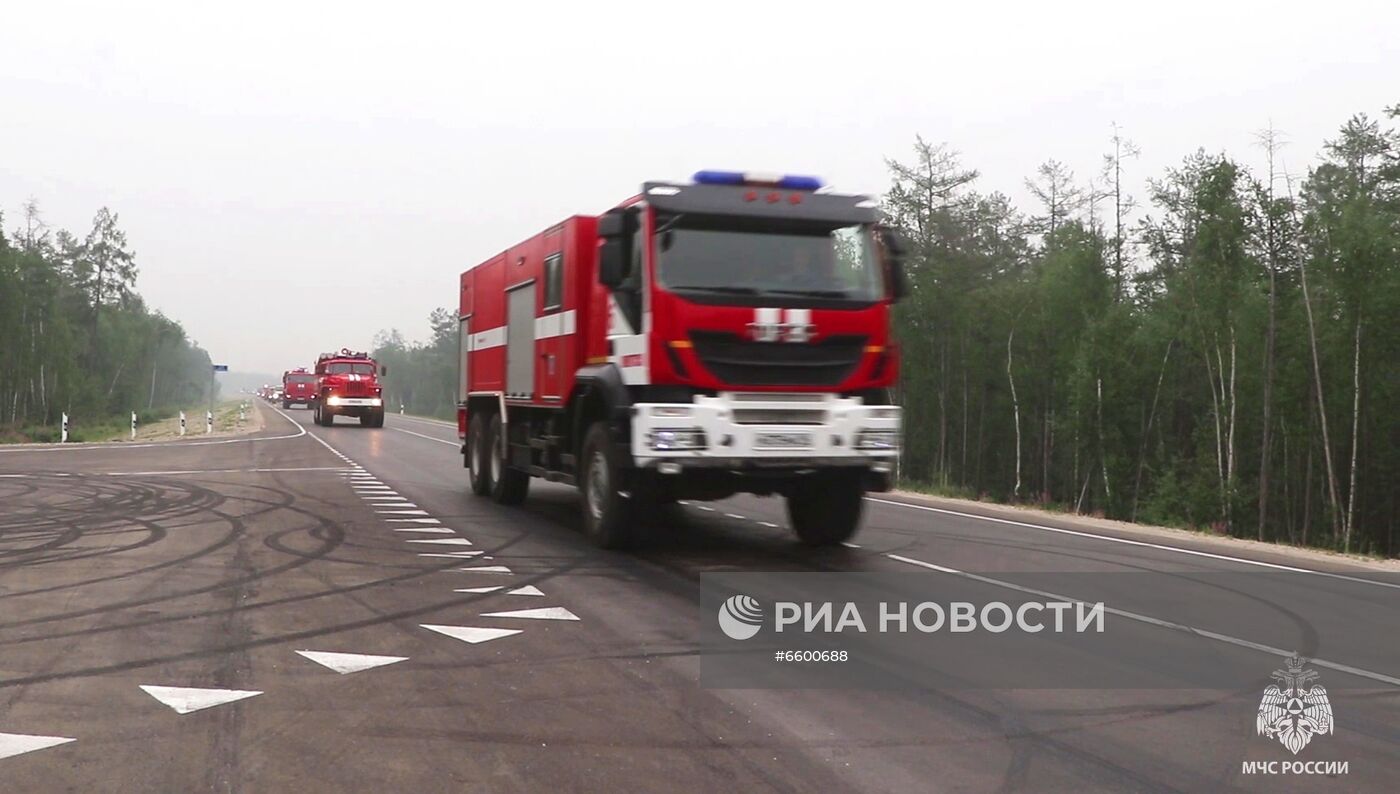 Природные пожары в Якутии