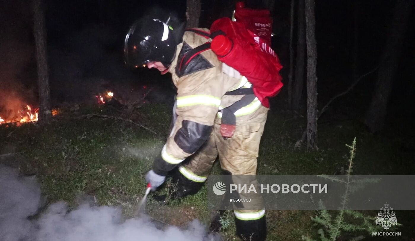 Природные пожары в Якутии