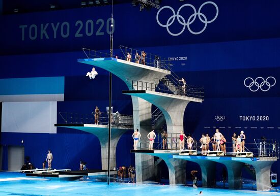 Олимпиада-2020. Прыжки в воду. Тренировки