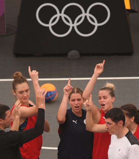 Олимпиада-2020. Баскетбол 3х3. Тренировка сборной России