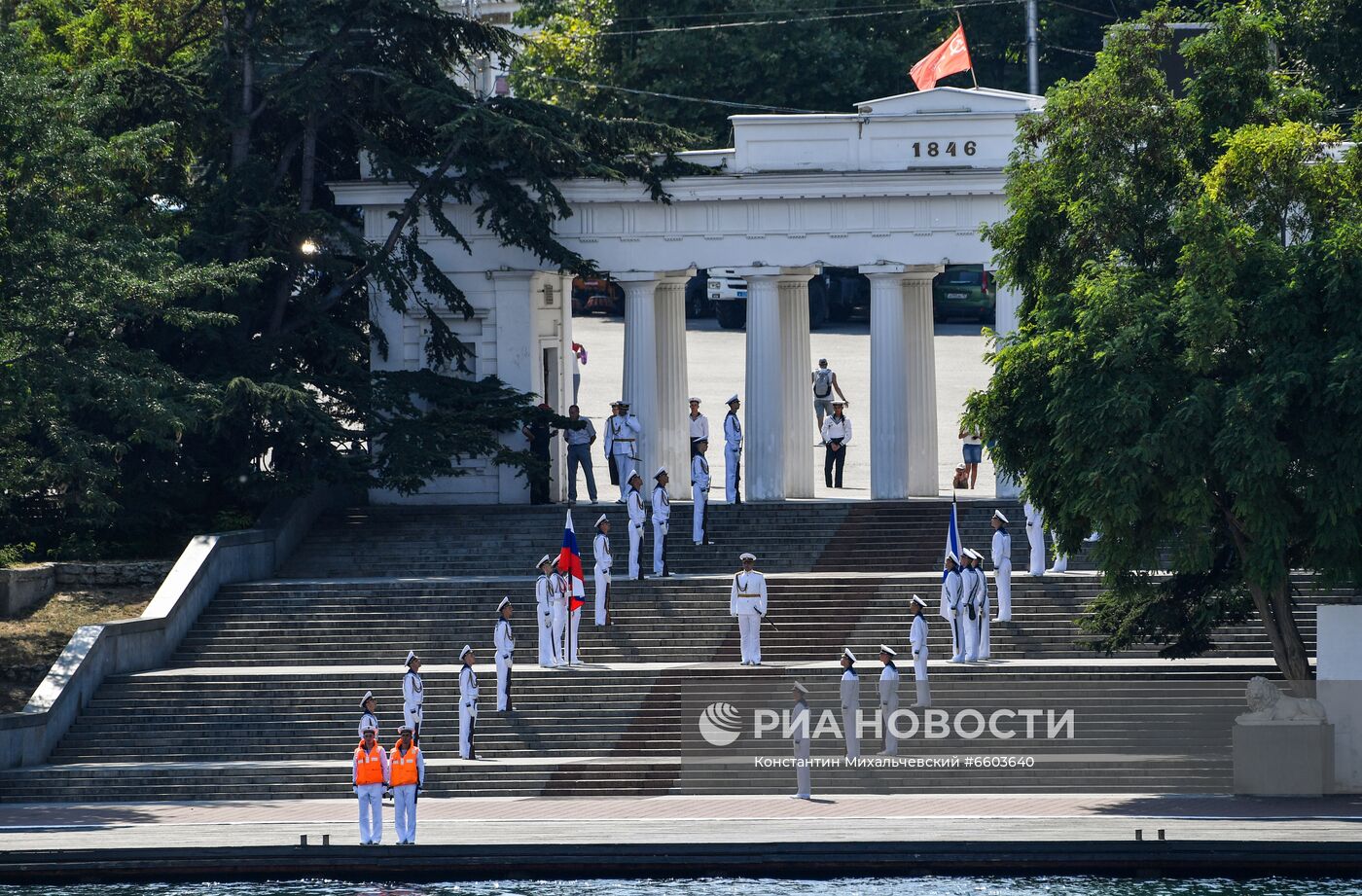Репетиция парада ВМФ в Севастополе