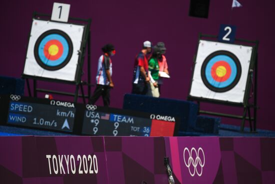 Олимпиада-2020. Стрельба из лука. Смешанная команда
