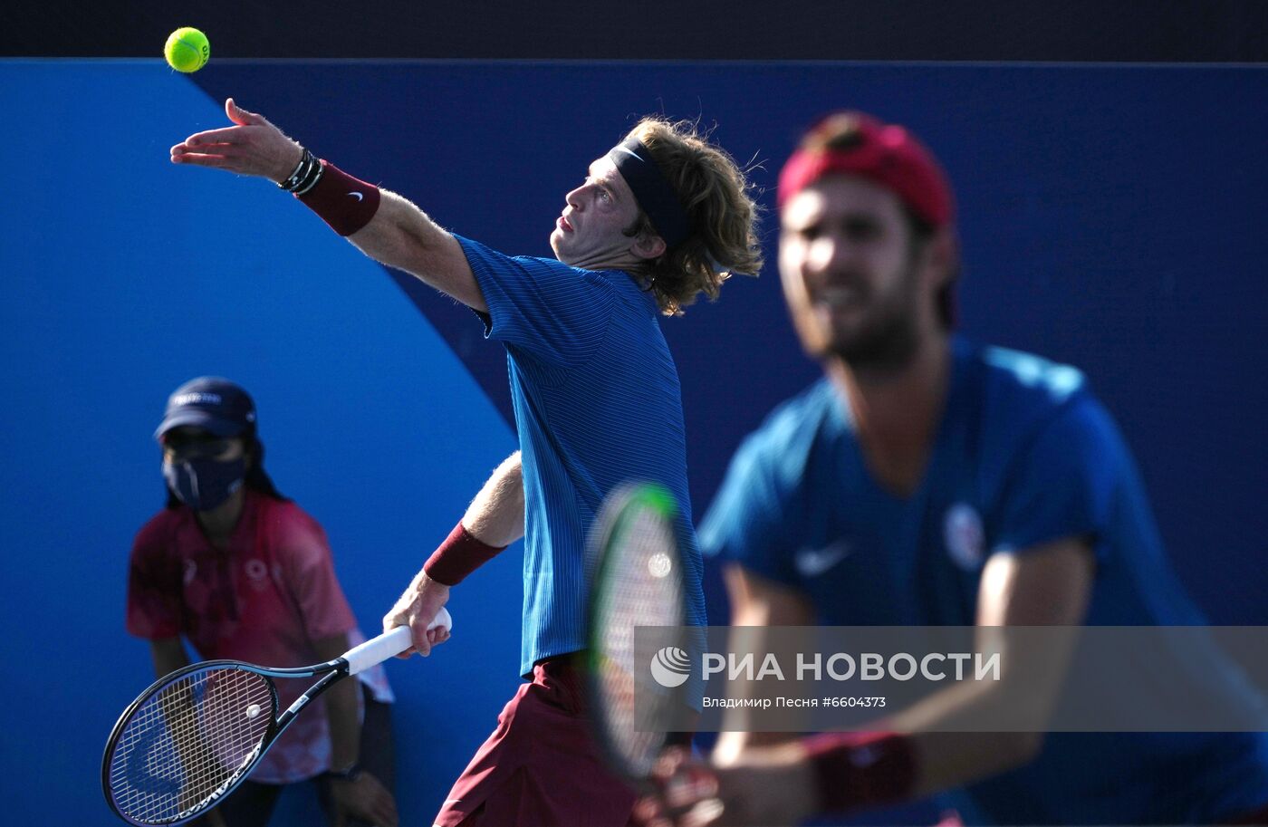 Олимпиада-2020. Теннис. Мужчины. Рублев/Хачанов - Рам/Тиафо