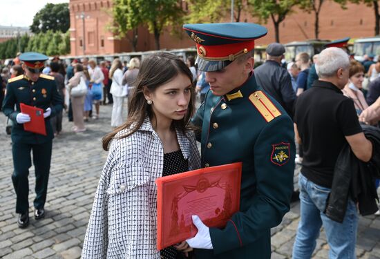 Выпуск офицеров Московского высшего общевойскового командного училища