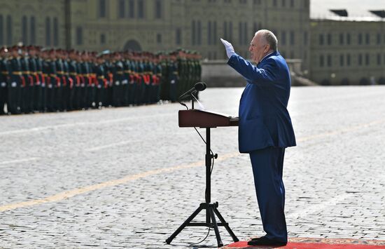 Выпуск офицеров Московского высшего общевойскового командного училища