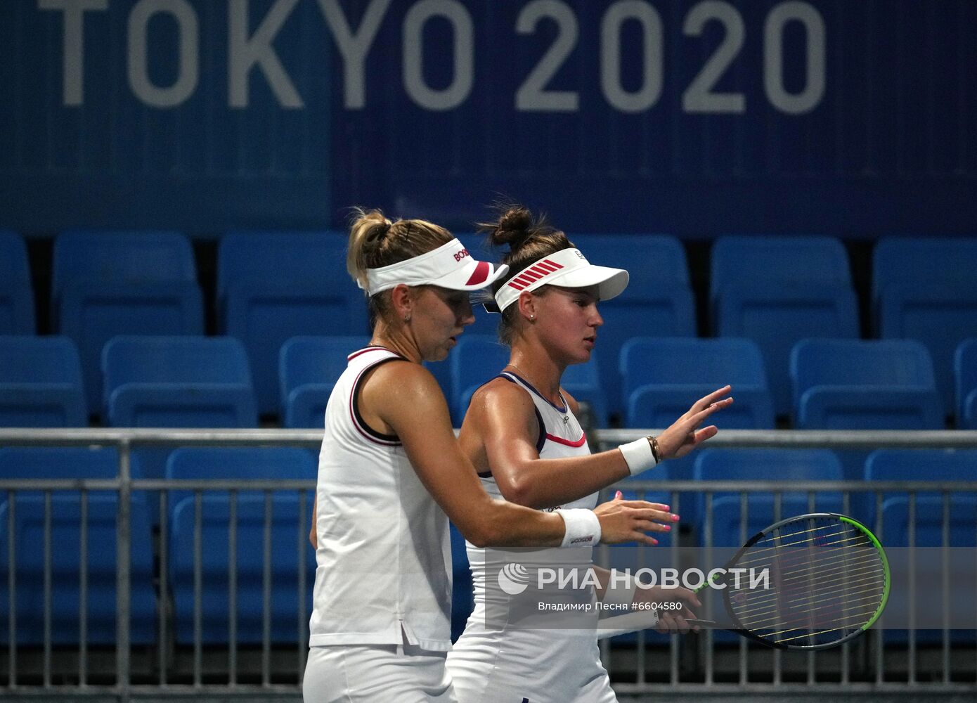 Олимпиада-2020. Теннис. Женщины. Кудерметова/Веснина - Зигемунд/Фридзам