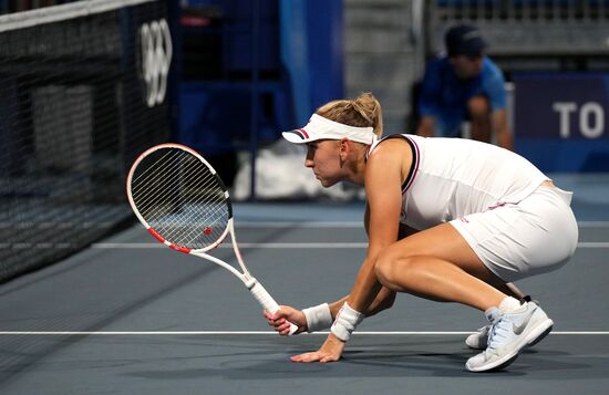 Олимпиада-2020. Теннис. Женщины. Кудерметова/Веснина - Зигемунд/Фридзам 