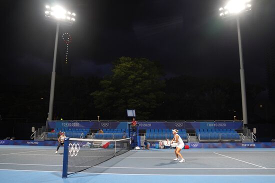 Олимпиада-2020. Теннис. Женщины. Кудерметова/Веснина - Зигемунд/Фридзам 