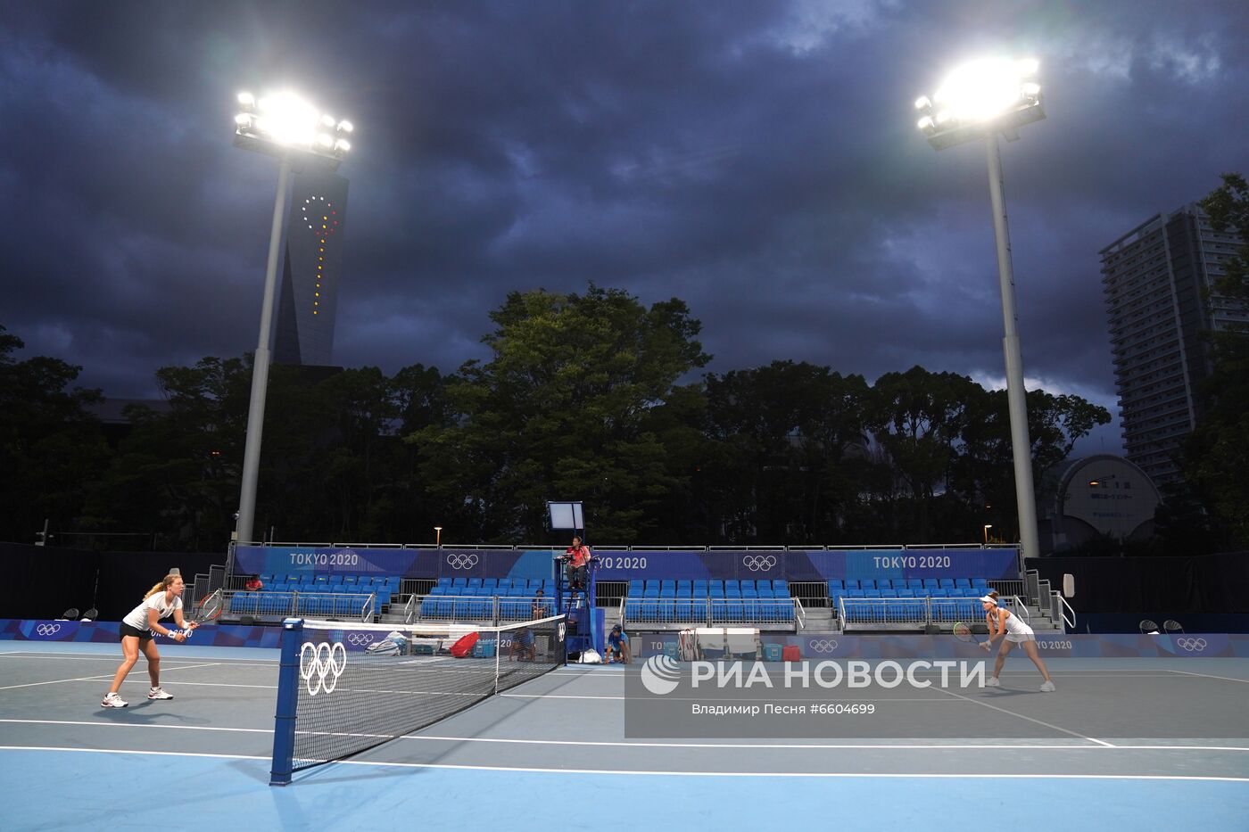 Олимпиада-2020. Теннис. Женщины. Кудерметова/Веснина - Зигемунд/Фридзам