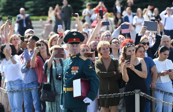 Выпуск офицеров Московского высшего общевойскового командного училища