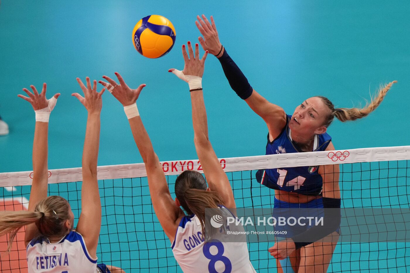 Олимпиада-2020. Волейбол. Женщины. Матч Россия - Италия