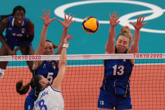 Олимпиада-2020. Волейбол. Женщины. Матч Россия - Италия