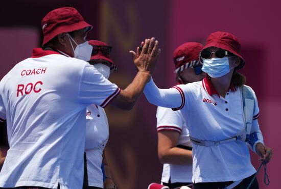 Олимпиада-2020. Стрельба из лука. Женщины. Командное первенство