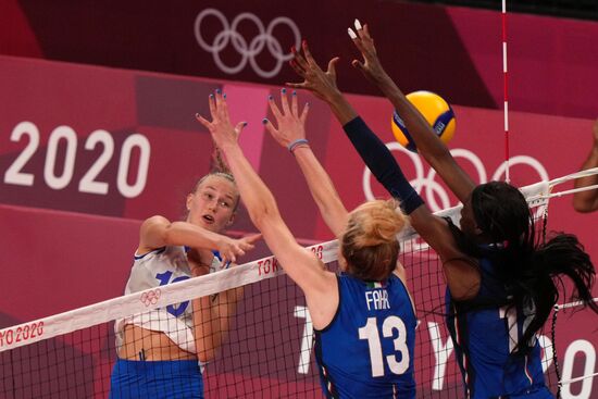 Олимпиада-2020. Волейбол. Женщины. Матч Россия - Италия