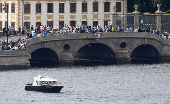 Празднование Дня ВМФ в Санкт-Петербурге