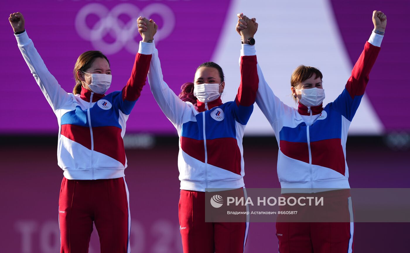 Олимпиада-2020. Стрельба из лука. Женщины. Командное первенство