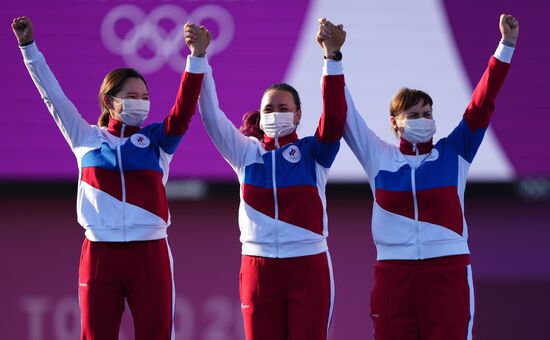 Олимпиада-2020. Стрельба из лука. Женщины. Командное первенство