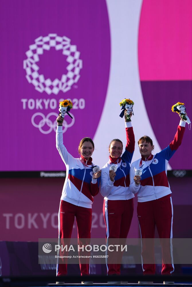 Олимпиада-2020. Стрельба из лука. Женщины. Командное первенство