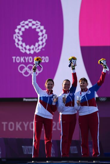 Олимпиада-2020. Стрельба из лука. Женщины. Командное первенство