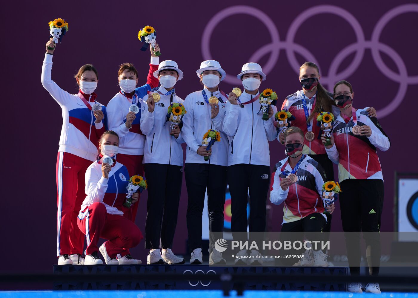 Олимпиада-2020. Стрельба из лука. Женщины. Командное первенство