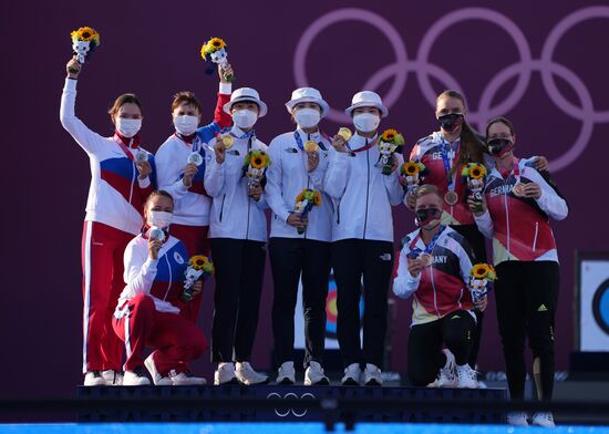 Олимпиада-2020. Стрельба из лука. Женщины. Командное первенство