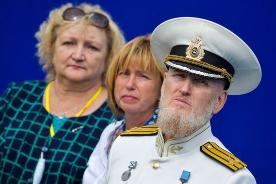 Празднование Дня ВМФ в Санкт-Петербурге