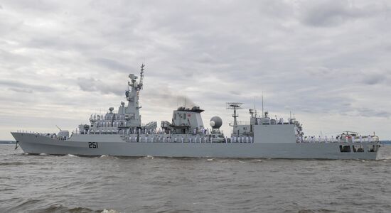 Празднование Дня ВМФ в Санкт-Петербурге