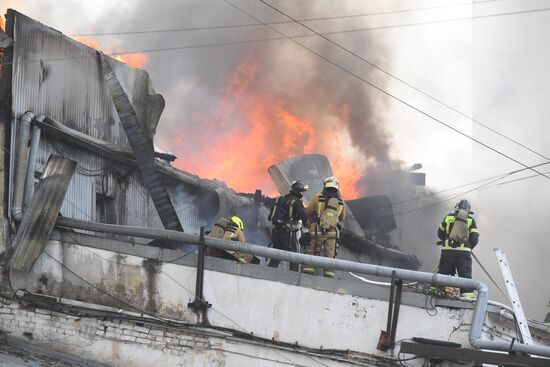 Пожар в доме на Лиговском проспекте