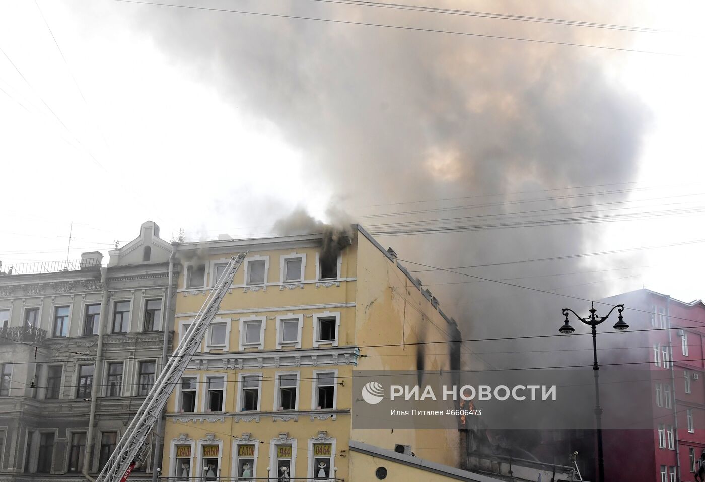 Пожар в доме на Лиговском проспекте