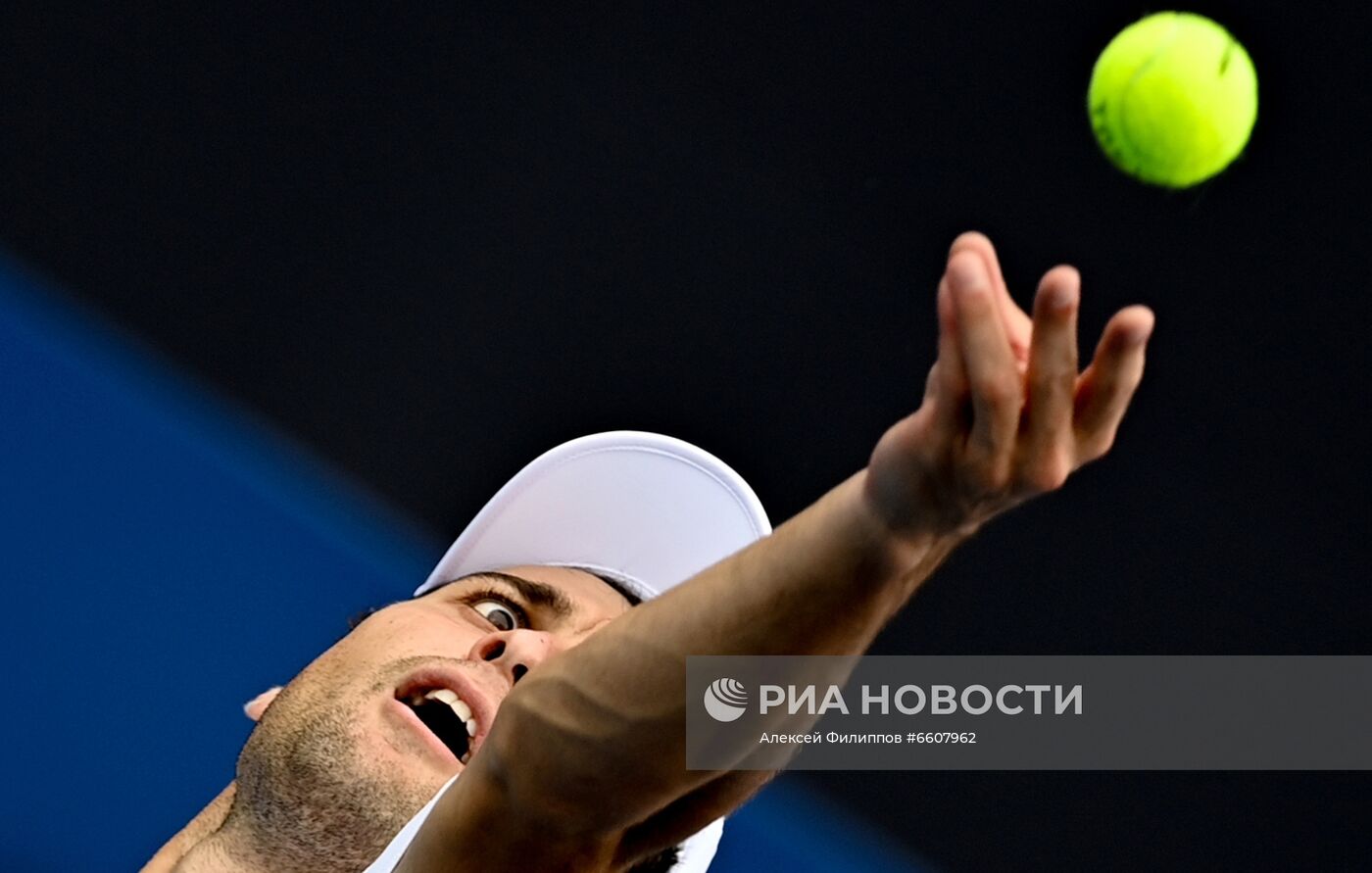 Олимпиада-2020. Теннис. Мужчины. А. Карацев - Ж. Шарди