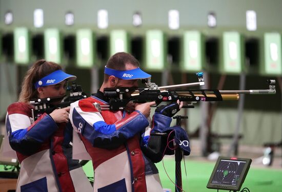 Олимпиада-2020. Стрельба. Пневматическая винтовка. Смешанная команда