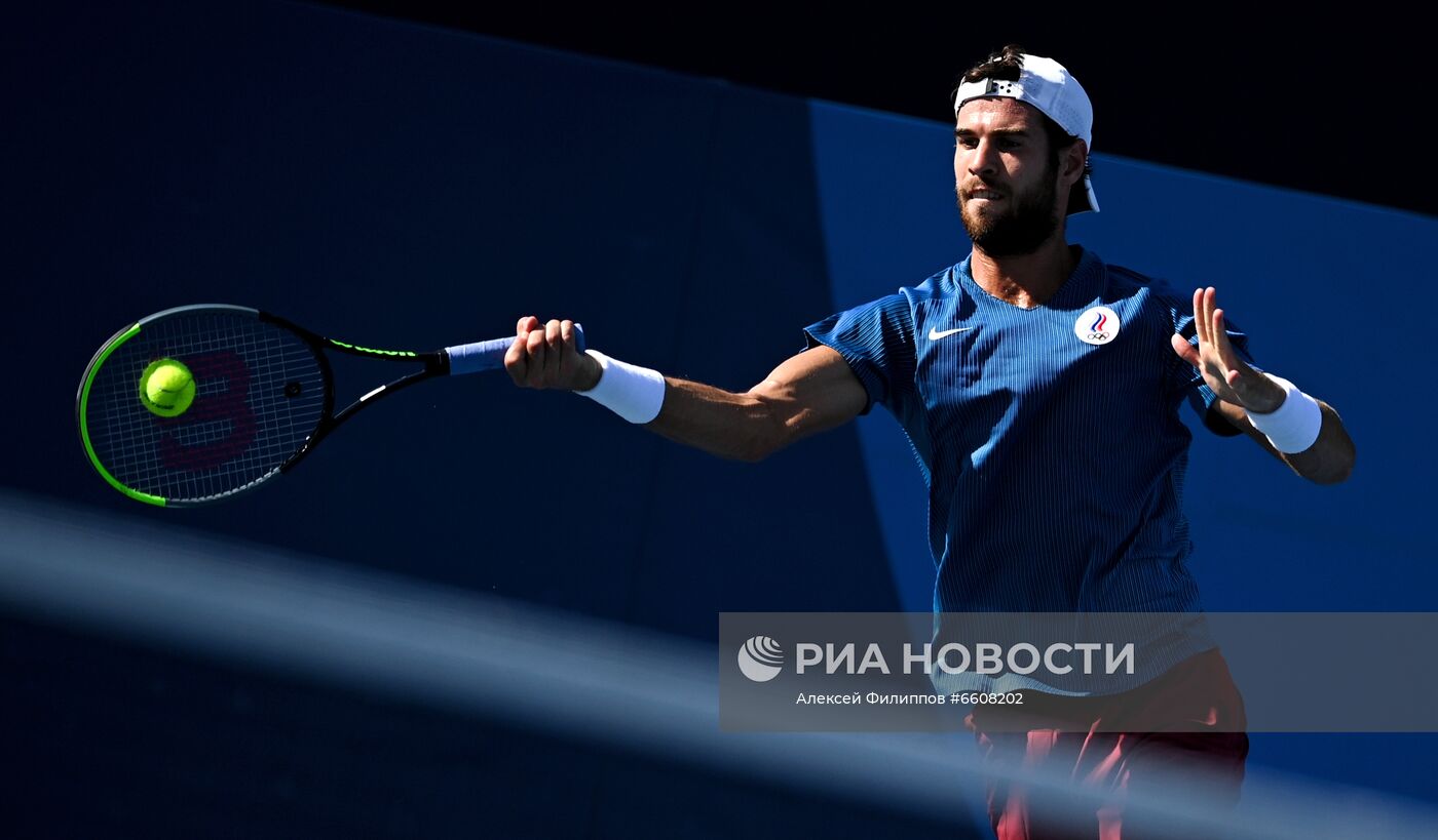 Олимпиада-2020. Теннис. Мужчины. Д. Дакворт - К. Хачанов