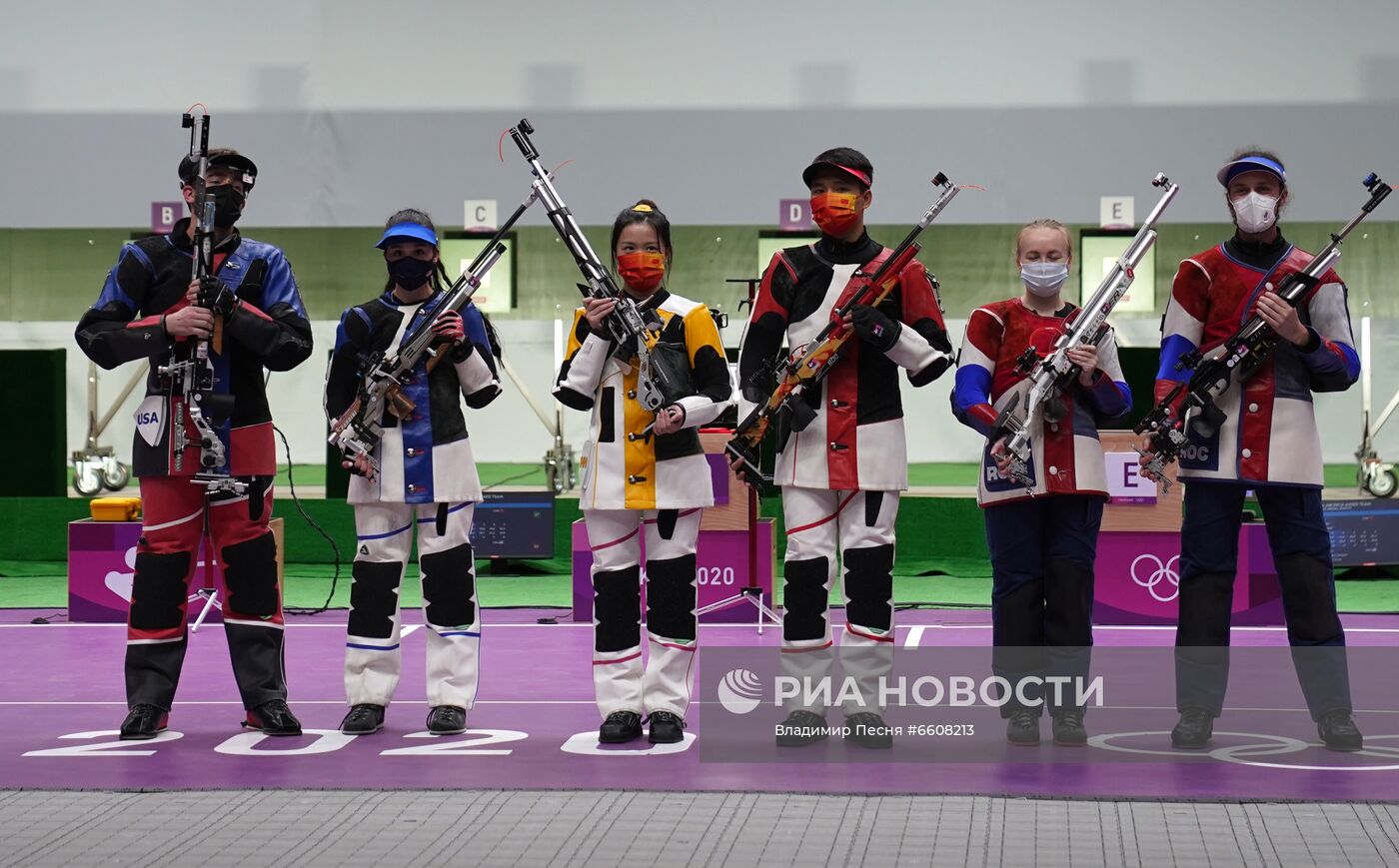 Олимпиада-2020. Стрельба. Пневматическая винтовка. Смешанная команда