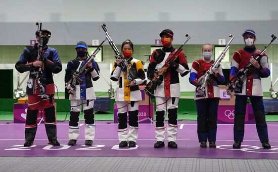 Олимпиада-2020. Стрельба. Пневматическая винтовка. Смешанная команда