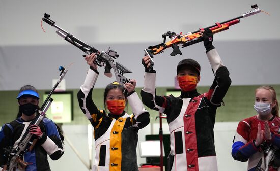 Олимпиада-2020. Стрельба. Пневматическая винтовка. Смешанная команда