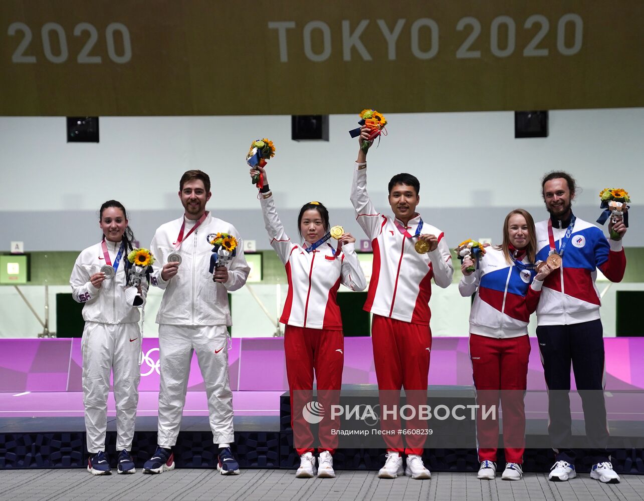 Олимпиада-2020. Стрельба. Пневматическая винтовка. Смешанная команда