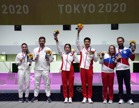Олимпиада-2020. Стрельба. Пневматическая винтовка. Смешанная команда