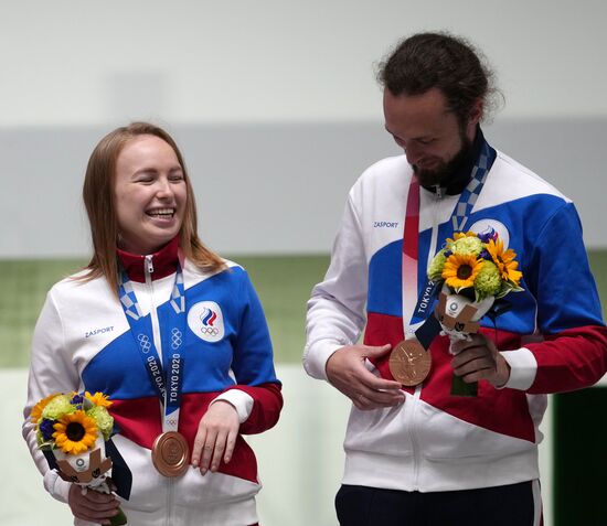 Олимпиада-2020. Стрельба. Пневматическая винтовка. Смешанная команда