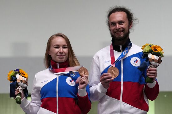 Олимпиада-2020. Стрельба. Пневматическая винтовка. Смешанная команда