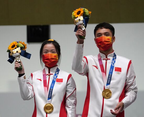 Олимпиада-2020. Стрельба. Пневматическая винтовка. Смешанная команда